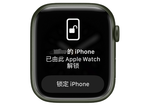 通州苹果手机维修分享用 AppleWatch 解锁配备面容 ID 的 iPhone方法 